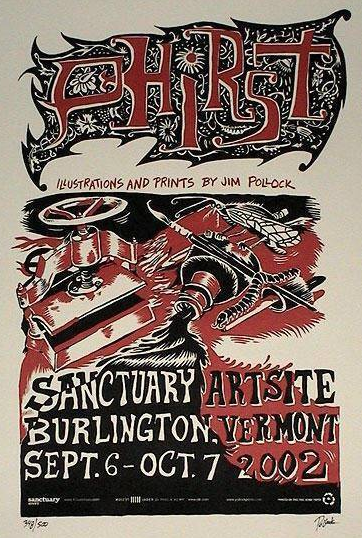 Phirst Poster - 2002 Sanctuary Artiste Jim Pollock