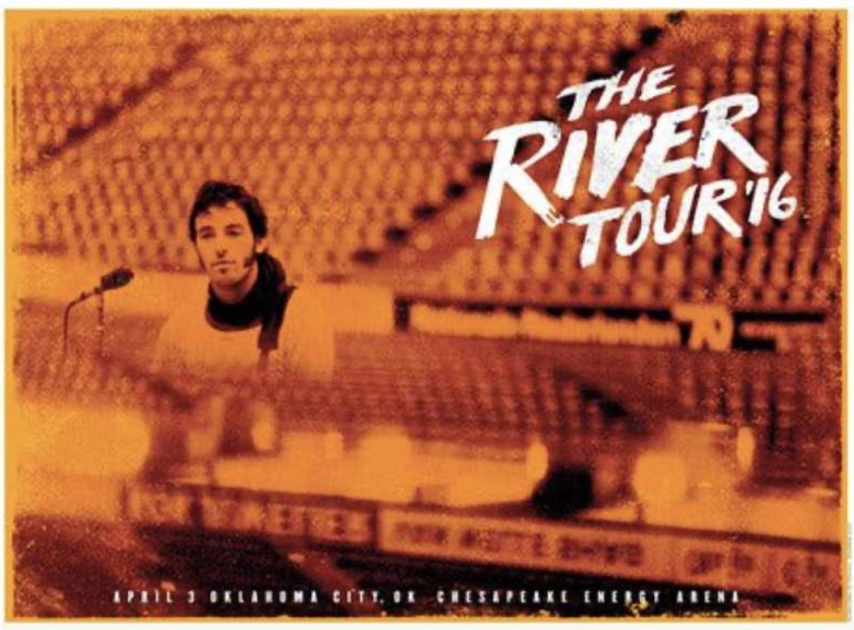 Bruce Springsteen Poster - 2016 Oklahoma City