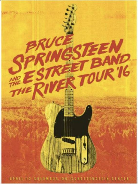 Bruce Springsteen Poster - 2016 Columbus