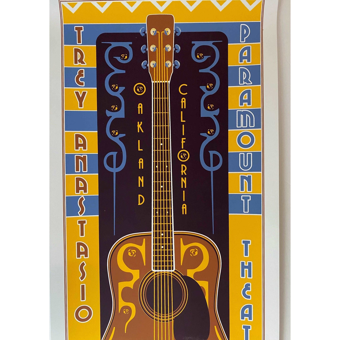 Trey Anastasio Poster 2018, Oakland CA - Jam Band Merch