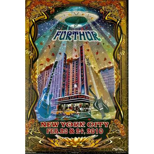 Furthur Poster 2010, New York City - Jam Band Merch
