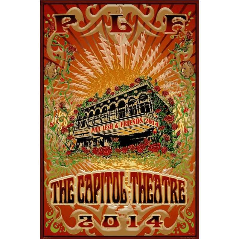 Phil Lesh Poster 2014, Capitol Theatre - Jam Band Merch