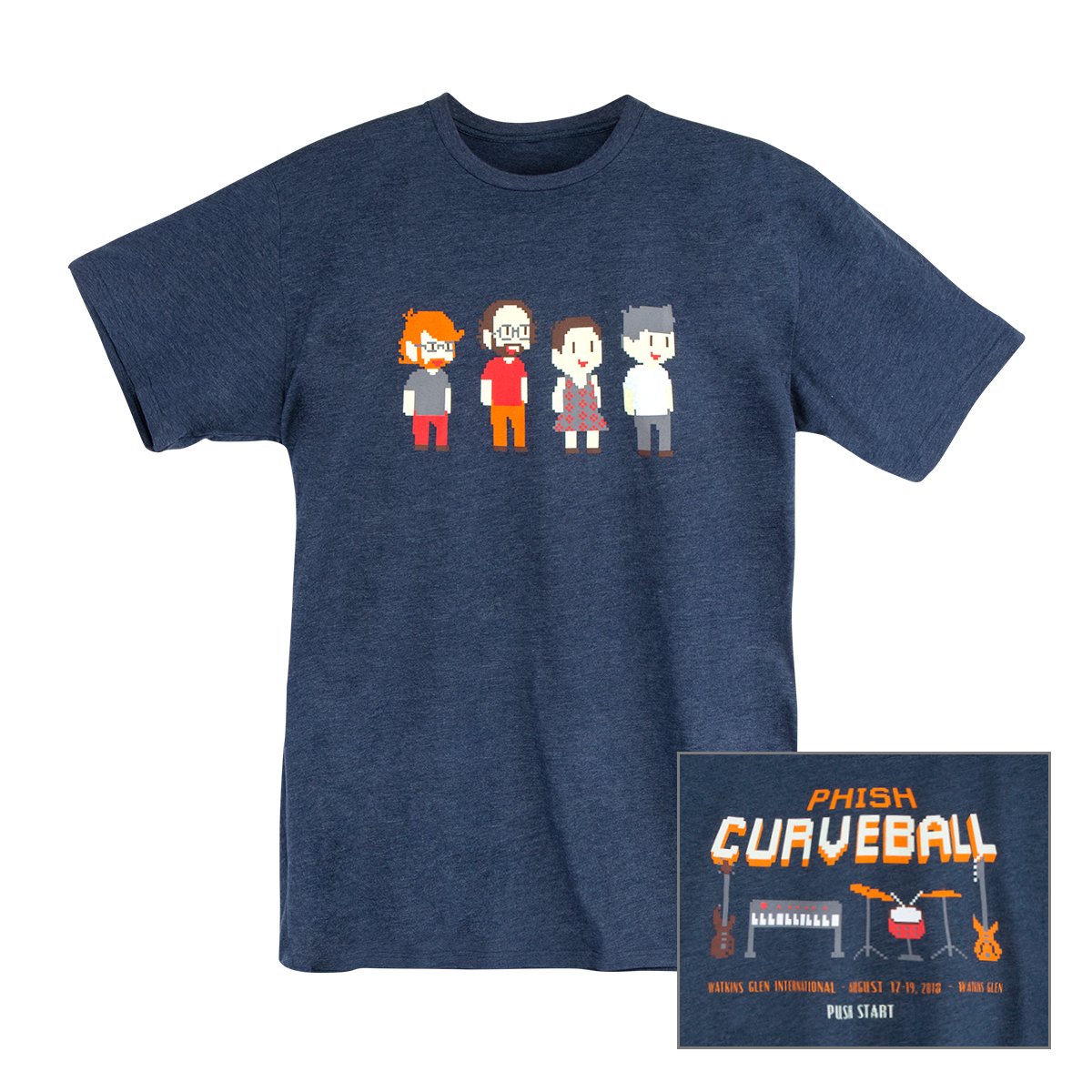 Short sleeve t-shirt: Curveball Retro Pixels NFT - Jam Band Merch