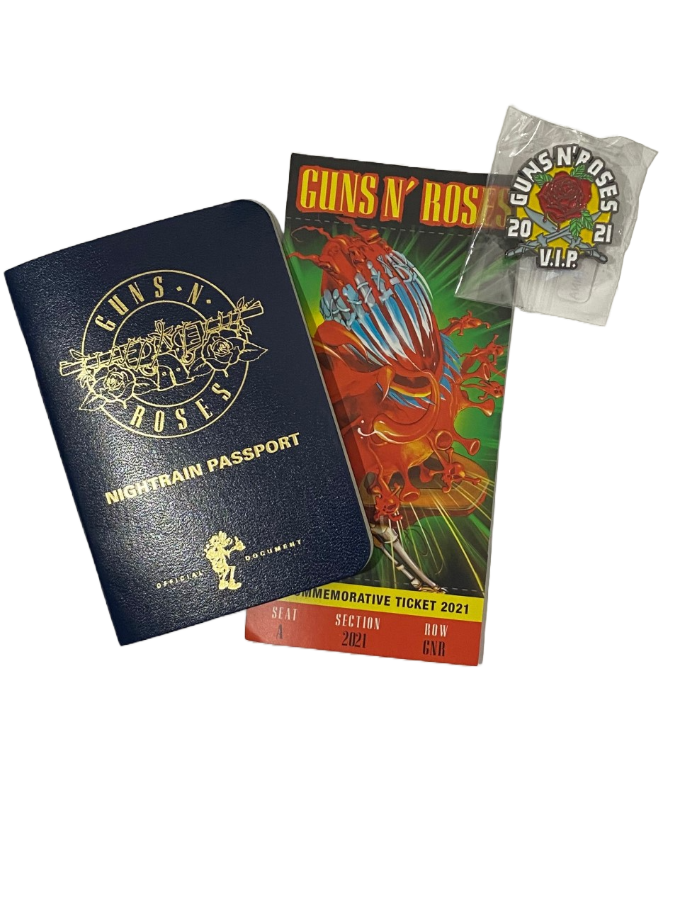 Guns N' Roses Nightrain Passport, Pin Bundle