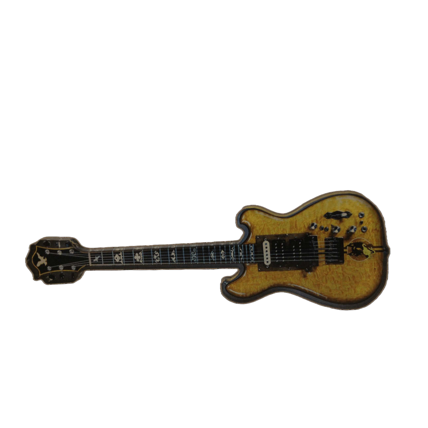 Grateful Dead Magnet: Jerry Garcia Tan Guitar
