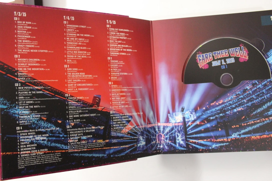 Grateful Dead Fare Thee Well DVD box set, disk 1 is from July 3rd